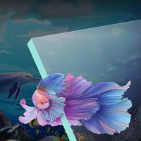 Vente chaude d'aquariums cylindriques en verre incurvé écologiques avec éclairage LED, tailles personnalisées, design moderne à façade arrondie