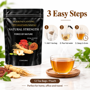Té Herbal Natural Strength con Ginseng, Ganoderma y Maca para el Apoyo Diario al Bienestar, Servicio OEM - Product Image 4