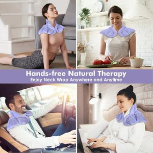 Bantalan pemanas Microwave untuk bahu leher dan pereda nyeri punggung dengan penghangat leher panas lembab - Product Image 6