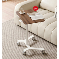 Table basse relevable portable moderne, petit bureau réglable pour salon et espace de travail