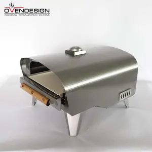 OvensDesign taşınabilir gaz ahşap Pizza fırını kolayca monte yalıtım 3-5 kişi ev kullanımı iş OEM/ODM açık uygulama