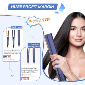 Nuevo diseño Plancha de pelo Peine de aire Suave y brillante con pantalla digital <span class=keywords><strong>HD</strong></span> Lcd para cabello de mujer Frizz - Product Image 6