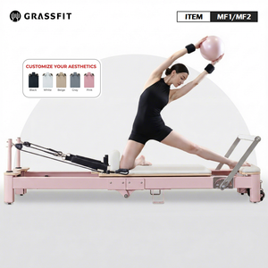 GRASSFIT Reformer de <span class=keywords><strong>Pilates</strong></span> pliable en aluminium, équipement de <span class=keywords><strong>Pilates</strong></span> pliant haut de gamme, machine de <span class=keywords><strong>Pilates</strong></span> portable, lit de <span class=keywords><strong>Pilates</strong></span> – Vente chaude - Product Image 3