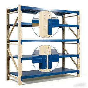 Dernières nouveautés en promotion : Étagères <span class=keywords><strong>de</strong></span> stockage industrielles pour entrepôt, empilables, pour palettes, montage facile, hauteur réglable - Product Image 5