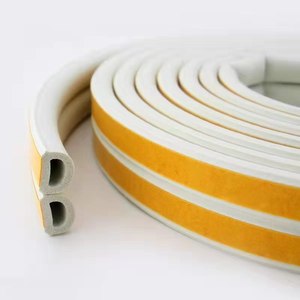 شرائط مطاطية فوم EPDM قابلة للتخصيص D P E I على شكل أختام مطاطية للباب ذاتية الالتصاق - Product Image 2