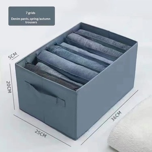 Pants Clothing <b>Storage</b> Organizer Sweater Divider Dormitory Wardrobe Compartment <b>Box</b> Japanese Style Foldable PP Plastic 18L - Product Image 4