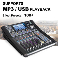 Biner Factory Direct Professional Console audio numérique 18 canaux DJ Mixing MD16 mélangeur audio numérique