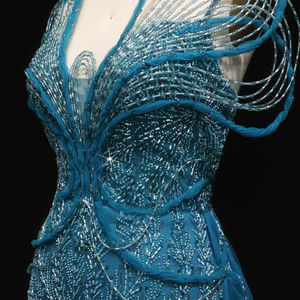 Robe <span class=keywords><strong>de</strong></span> soirée sirène <span class=keywords><strong>de</strong></span> luxe Lsz718 avec surjupe, perles roses, robe <span class=keywords><strong>de</strong></span> bal pour femmes Jancember - Product Image 6