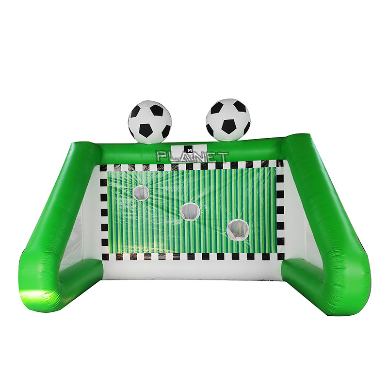 HYES Kit De Jeu De Football Avec 3 Trous – Cible De Lancer – Hauteur Réglable (27,2 à 40,2 Po) – 4 Ballons Gonflables – Dès 6 Ans