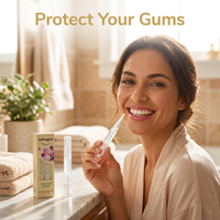 Gel de Soin Gingival au Safran : Réduit l'Inflammation Buccale, Prévient les Saignements à la Brossette, Rétablit le Collagène Gingival, Sérum Buccal à Base de Plantes
