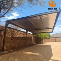 Abri de voiture extérieur moderne en alliage d'aluminium de qualité supérieure, résistant au vent, structure stable et durable, pour l'exportation sur le marché mondial