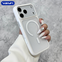 VAWI B494 Coque de protection magnétique antichoc en PC effet mat pour iPhone 18 17 16 15 14 Pro Max – Vente en gros