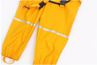 Combinaison de pluie personnalisable OEM, imperméable en PU, tenue décontractée pour enfants, vêtements de pluie en tissu tricoté pour enfants