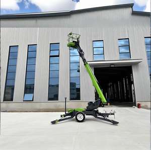 आउटडोर इलेक्ट्रिक हाइड्रोलिक लिफ्टिंग टेलीस्कोपिक 4 व्हील ट्रैक मोबाइल लोस क्रॉलर बूम लिफ्ट ट्रेलर किराए पर 34 मीटर पहुंच - Product Image 1