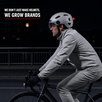 Casque de vélo urbain pour adultes, très vendu, avec visière, casque de vélo de sécurité personnalisé avec clignotants LED