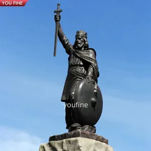 絶妙な古代の等身大のブロンズ戦士像サプライヤー