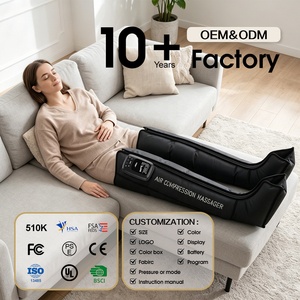 Botas de Compresión para Piernas con Luz Roja, Masajeador Envolvente, LED Infrarrojos de 660nm y 850nm, Terapia de Recuperación por Circulación, Botas de Recuperación para Piernas - Product Image 1