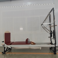 Reformer de Pilates en aluminium avec demi-tourneuse, machine de Pilates professionnelle pour studio