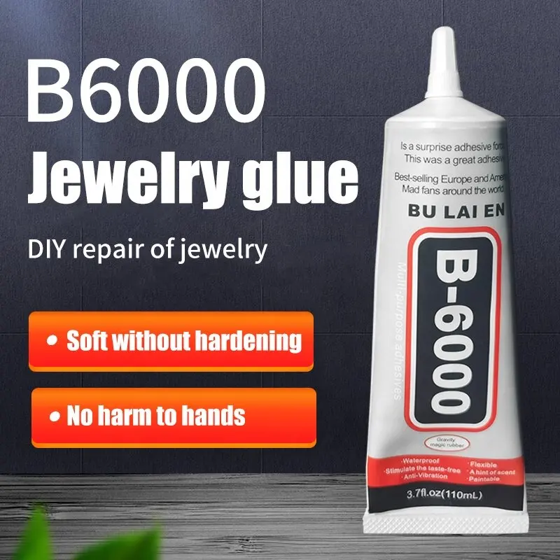 ผู้ผลิตขายส่งเครื่องประดับหน้าจอโทรศัพท์มือถือ DIY กาวใส B6000-110ml