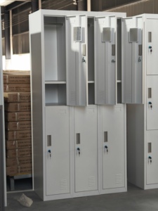 Casier en acier à 6 portes avec serrure <span class=keywords><strong>Armoires</strong></span> de rangement pour vêtements de <span class=keywords><strong>travail</strong></span> en métal assemblées pour les bureaux et la salle de sport pour les <span class=keywords><strong>vestiaires</strong></span> - Product Image 5