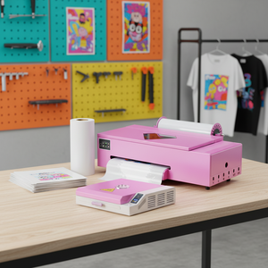 Impresora DTF XP600 Individual Tamaño A3 Novedades Color Rosa Máquina de Impresión Directa a Película para Camisetas para Pequeños Negocios y Tiendas de Impresión - Product Image 1