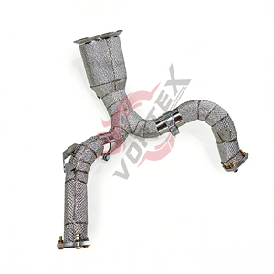 Tubo de Escape Recto de Alto Rendimiento, Aislado, de Acero Inoxidable 304, Pulido a Espejo, Soldado con TIG, para Audi A6 A6 Avant - Product Image 5