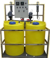 Système de contrôle automatique multifonctionnel PLC pour le dosage chimique d'acide liquide alcalin pH chlore Pompe à eau usée télécommandée