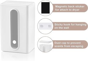 Soporte Magnético para Toallitas de Secadora, Contenedor de Toallitas para Lavandería, Dispensador de Toallitas para Secadora, Caja de Toallitas para Secadora de Pared - Product Image 4