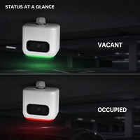 Cámara de estacionamiento binocular de bajo costo por bahía, doble 4MP, sensor de ocupación de 6 bahías para sistema de detección de video de estacionamiento interior, solución PoE
