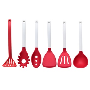 Compact Stacking <b>Silicone</b> Kitchen Utensils <b>Tool</b> Set with Magnetic Storage Stand BPA Free Spatulas Sets of 6 Pieces - Product Image 6