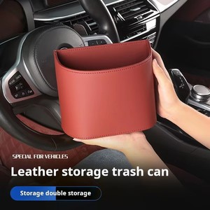 กล่องเก็บของด้านหลังเบาะรถอเนกประสงค์สำหรับ BYD Yuan Pro ATTO <span class=keywords><strong>3</strong></span> EV กระเป๋าหนังลายปลาโลมาเก็บของหลังเบาะรถอุปกรณ์เสริม - Product Image 4