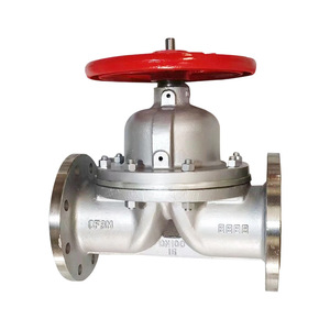 Vanne à diaphragme à bride en acier inoxydable DN100 norme nationale G41F46-16C pour eau, huile, gaz liquéfié, azote, acides faibles - Product Image 4