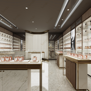 Parfum Cosmétiques Boutique Décoration Salle d'exposition personnalisée Idées de conception Petite parfumerie Design d'intérieur - Product Image 3