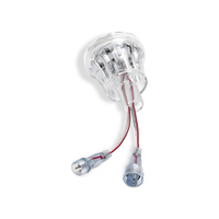 24V 60mm DMX512 UCS512C4 18LEDs IP66 Note 6018 RGB RGBW LED Pixel Cabochon Point Fairground Light LED Source