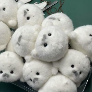 Ciondolo a forma di piccolo focale in peluche, fatto a mano, simulazione di guardiano dell'oceano, giocattolo a tema oceano, regalo - Product Image 2