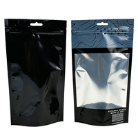 Sachet Mylar Personnalisé Imprimé en Plastique Souple Anti-Odeur avec Fermeture Zip, en Feuille d'Aluminium, Doypack, pour Emballage de Bonbons Gélifiés, avec Fenêtre
