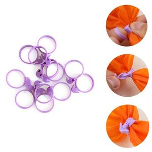 Silicone Piping Bag Clips 10 Pcs Round Binding Straps For Cake Decorating Tools - Product Image 2