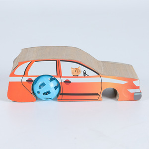 Juguete para Gatos Le Xuan, Rascador Plegable de Cartón Corrugado con Pelota - Product Image 1
