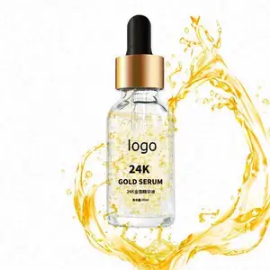 Contrassegno privato Oem 30Ml bottiglia di cicatrici Anti Acne trattamento 24K oro pelle di alleggerimento siero