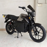 Sepeda Motor Listrik Gaya Retro Scrambler E51 70cc Lampu Depan LED Bulat Speedometer Digital Kunci Mekanis