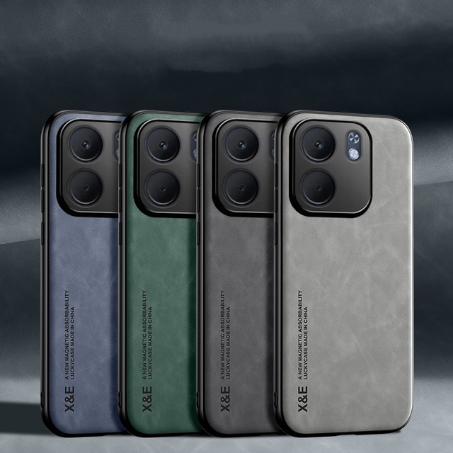 Magnetic PU Leather Skin Case for Oppo A5x 5G Global Version Bumper With Metal