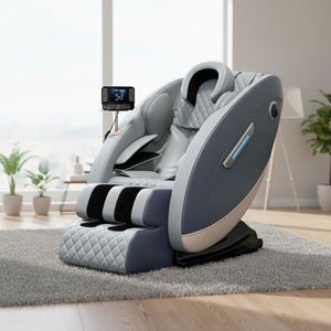 Poltrona Massaggiante Elettrica 2026 <span class=keywords><strong>in</strong></span> Pelle PU con Telaio <span class=keywords><strong>in</strong></span> Metallo, Massaggio Completo del Corpo, Gravità Zero, per Uso Domestico, Certificata CE - Product Image 2