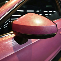 Film de protection automobile PET auto-réparant, auto-cicatrisant, rose princesse, métallisé, 1,52x16M/5x55FT, nouvelle génération, autocollants pour voiture