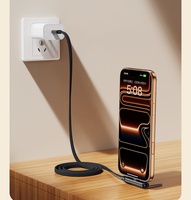 Kabel Data Penyangga Ponsel untuk Tablet PC iPhone Huawei Tipe C Kabel Data Elbow Kepang 240W Pengisian Cepat Tersedia Stok