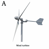 Éolienne 5kw pour prix sur le toit Énergie éolienne Moulin à électricité Turbine pour générateur d'énergie 1kw 5kw 10kw