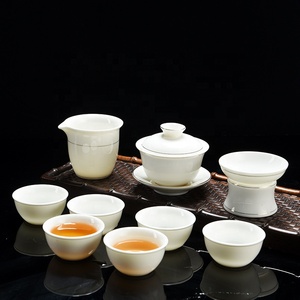 New Designs White Ceramic Kungfu <b>Tea</b> <b>Cup</b> <b>Sets</b> Customized Size Fashionable Classic Style for Home Hotel & Restaurant Use - Product Image 5