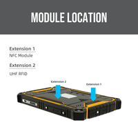 Tableta Industrial Resistente Android HUGEROCK T71EX, Atex IP67, 2200nit, Alta Luminosidad, Lector/Escritor NFC, Escáner de Código de Barras, Octa Core MTK