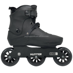 Ngoài trời tốc độ Inline Giày trượt với khung hợp kim nhôm và 4 bánh xe <span class=keywords><strong>3</strong></span> lớn chuyển con lăn Giày - Product Image 3