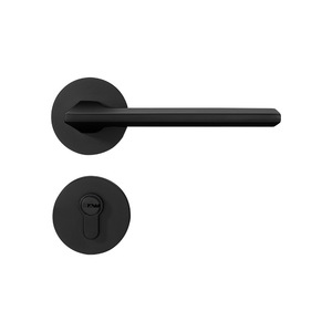 Factory Direct Luxury Black Wooden <strong>Doors</strong> <strong>Knob</strong> Modern Zinc Alloy <strong>Door</strong> Handle for Home Hotel - Product Image 1