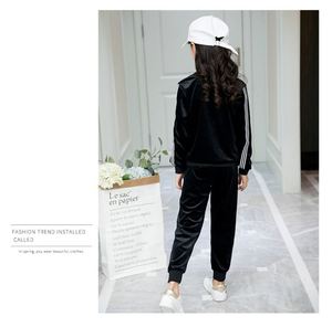 Muestra Gratuita, Venta al por Mayor, Pantalones Deportivos de Moda, Camisetas, Sudadera con Capucha y Bordado de Estrellas Brillantes para Niñas - Product Image 4